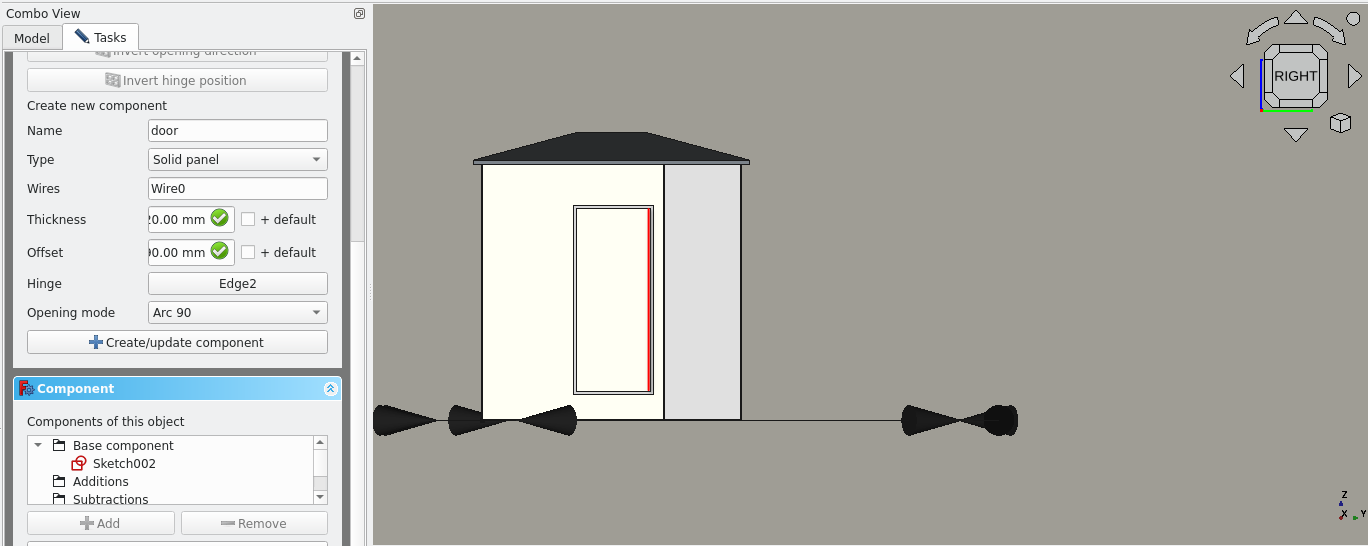 creating the door